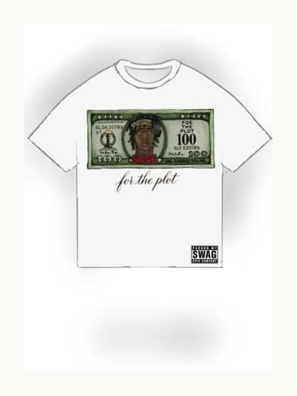 The Bill Tee, front view with print